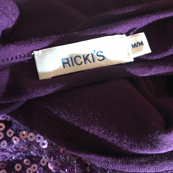 Ricki’s sequin purple tank top medium - Picture 4 of 6